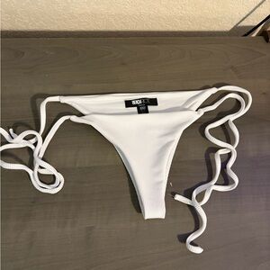 Beach Riot White Ribbed Bikini